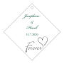Personalize Forever Swirly Diamond Wedding Hang Tag